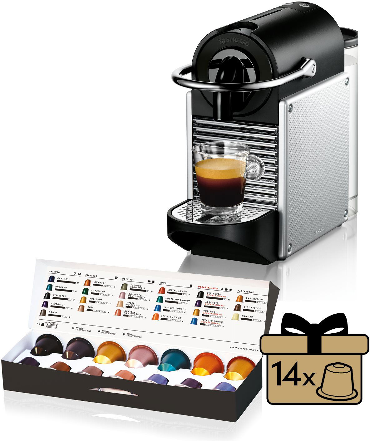 NESPRESSO De Longhi Pixie EN125.S Coffee Pod Machine alza.sk