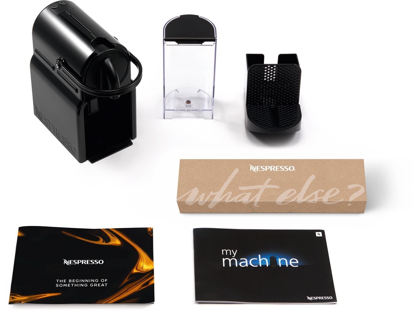 NESPRESSO De Longhi Inissia Black EN80.B Coffee Pod Machine