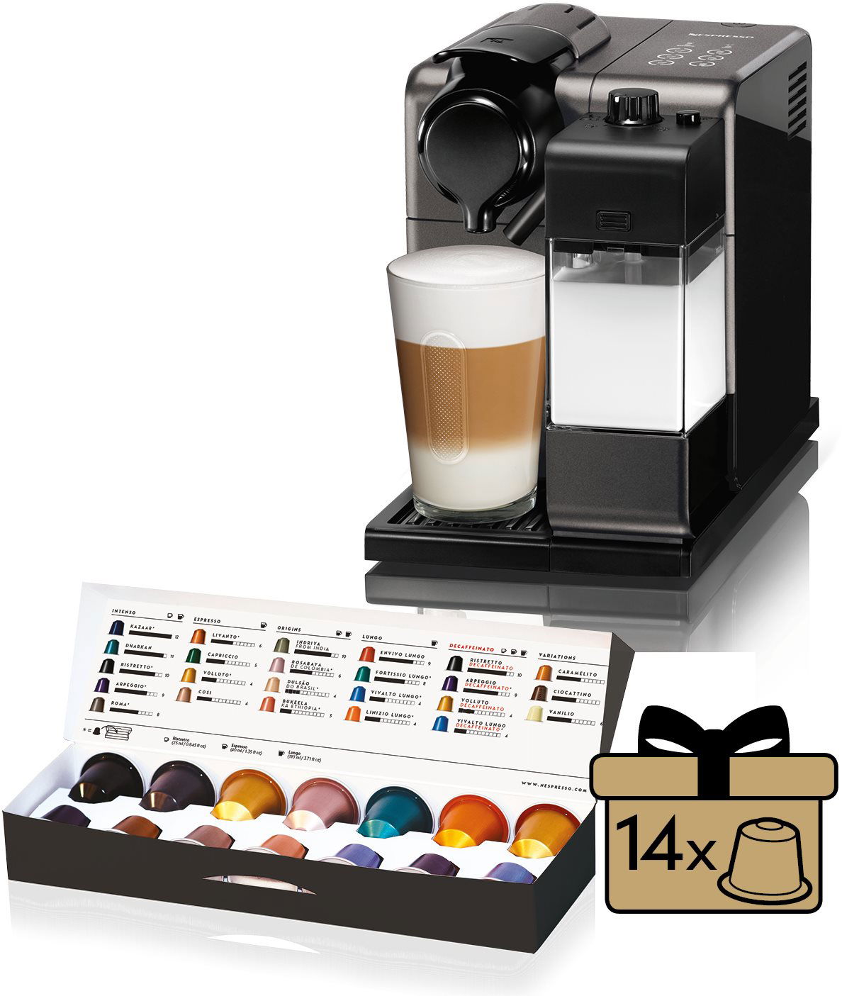 NESPRESSO D Longhi Lattissima Touch EN550.B Coffee Pod Machine