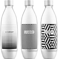SodaStream - Fľaša Trojbalenie, 1 l Fuse, biela a čierna - Sodastream fľaša