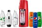 SodaStream Spirit Red + fľaša + príchute PEPSI, 7UP, MIRINDA - SodaStream