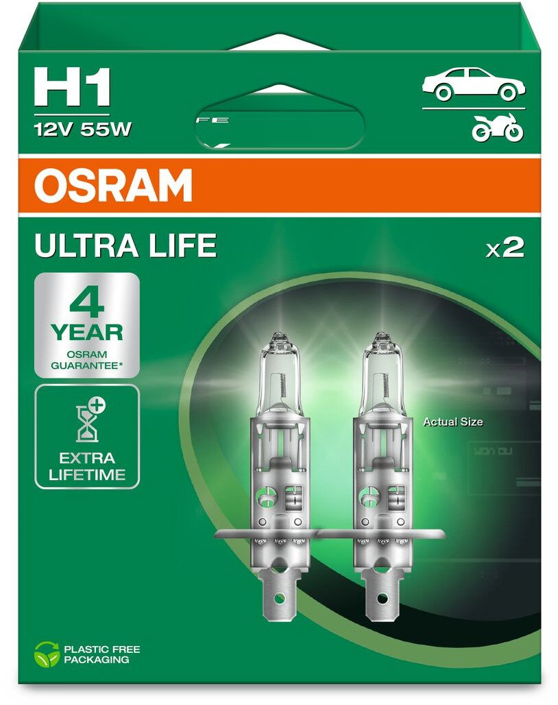 OSRAM Ultra Life H1 55W P14.5s 2db