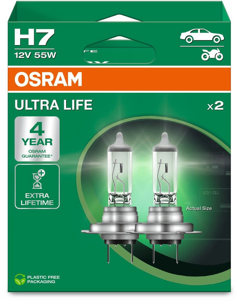 OSRAM Ultra Life H7 55W PX26d 2db