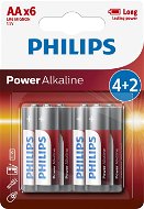 Akkumulátor Philips LR6P6BP 6 db/csomag - Eldobható elem