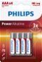 Philips elemek LR03P4B 4 darab - Eldobható elem