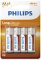 Philips R6L4B 4 ks v balení - Jednorazová batéria