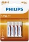 Philips R03L4B 4 Stück in Packung - Einwegbatterie