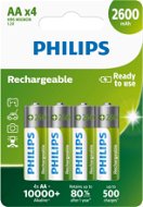 Philips R6B4B260 4 ks v balení - Nabíjateľná batéria