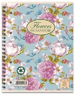 Block of papers Pigna Nature Flowers squared A5 60 pages - Notebook