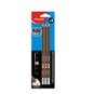 Pencil Maped Black Peps HB 3pcs blister rubber - Pencil