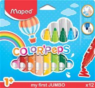 Felt Tip Pens MAPED Colour Peps Maxi 12 colours - Fixy