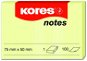 Sticky Notes KORES 75 x 50 mm, 100 leaves, yellow - Samolepicí bloček