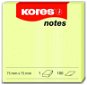 Sticky Notes KORES 75 x 75 mm, 100 leaves, yellow - Samolepicí bloček