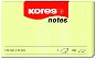 Sticky Notes KORES 125 x 75 mm, 100 leaves, yellow - Samolepicí bloček