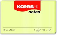 KORES 125 x 75 mm, 100 leaves, yellow - Sticky Notes