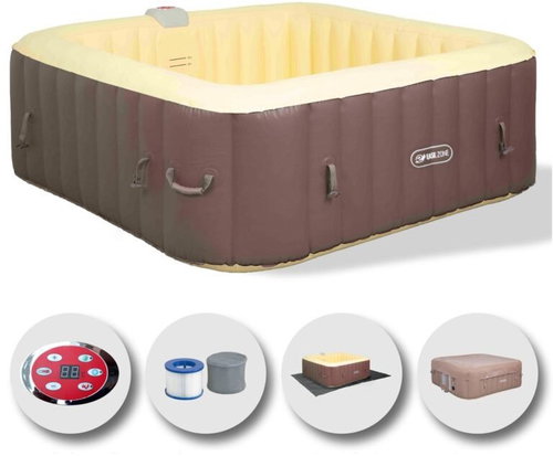 EASE. ZONE Square self-inflating hot tub for 4–6 people Main image EASE. ZONE Square self-inflating hot tub for 4–6 people - Hot Tub - Main image