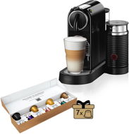 NESPRESSO De'Longhi Citiz&Milk Limousine Black EN267.BAE - Kapsel-Kaffeemaschine