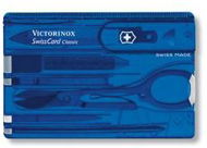 Multitool VICTORINOX Swiss Card Classic Translucent modrý - Multitool