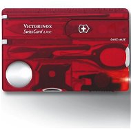 Pocket knife Victorinox Swiss Card Lite Translucent red - Multitool 