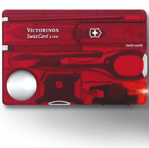 VICTORINOX SwissCard Lite transluzent rot - Multitool - Hauptbild