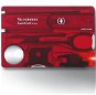 Victorinox Swiss Card Lite Translucent červený - Multitool