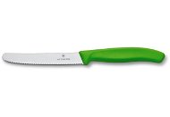 Victorinox nůž na rajčata s vlnkovaným ostřím 11 cm zelený - Kuchyňský nůž