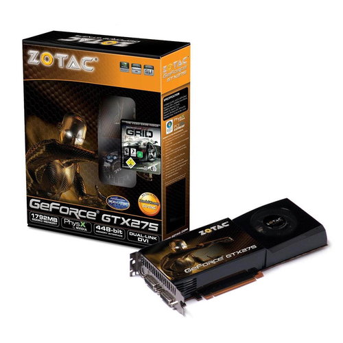 ZOTAC GeForce GTX275 896MB DDR3 Standard Edition - Graphics Card - Main image