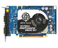 BFG NVIDIA GeForce 8600GT OC, 256MB DDR3, PCIe x16, 2xDVI - Graphics Card
