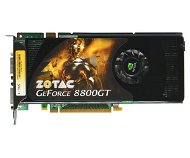 ZOTAC NVIDIA GeForce 8800GT, 512MB DDR3 (1800MHz), NVIDIA GeForce 8800GT (660MHz), PCIe x16, SLi, 25 - Graphics Card