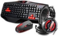 E-Blau Cobra Combatant Red-X - Tastatur/Maus-Set