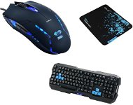 E-Blue Polygon Keyboard and Cobra II Mouse - Keyboard and Mouse Set