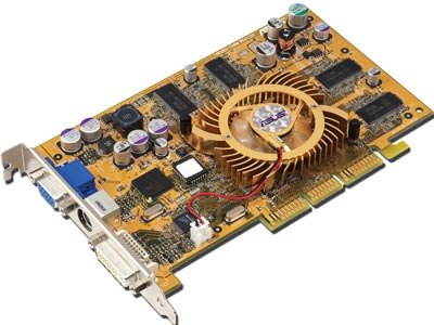 ASUS AGP-V9280TD 64MB, NVIDIA GeForce4 Ti4200 AGP8x DVI -  - Main image