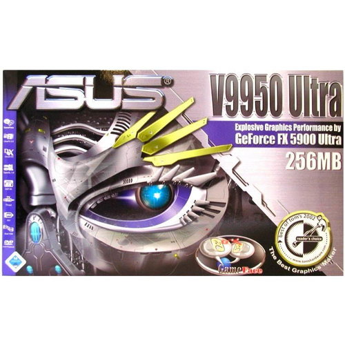 ASUS AGP-V9950UltraTD 256MB, NVIDIA GeForce FX-5900Ultra AGP8x DVI -  - Main image