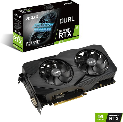 ASUS DUAL GeForce RTX 2070 EVO V2 8G - Grafikkarte - Hauptbild