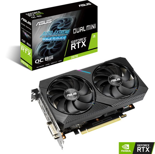 ASUS DUAL GeForce RTX 2070 MINI OC 8G - Grafikkarte - Hauptbild