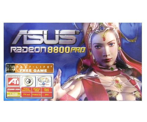 ASUS A9800PRO 256MB, ATI Radeon 9800PRO AGP8x VIVO DVI -  - Main image