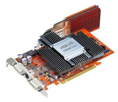 ASUS EAX800 SILENCER/2DTV 256MB, ATI Radeon X800 PCIe x16 VIVO 2xDVI Main image ASUS EAX800 SILENCER/2DTV 256MB, ATI Radeon X800 PCIe x16 VIVO 2xDVI - Graphics Card - Main image
