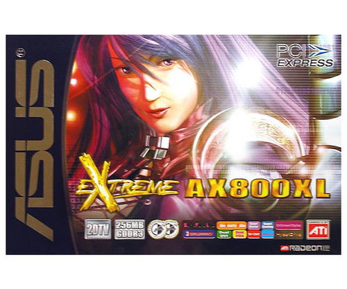 ASUS EAX800XL/2DTV 256MB, ATI Radeon X800XL PCIe x16 2xDVI - Graphics Card - Main image