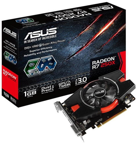 ASUS R7250X-1GD5 Main image ASUS R7250X-1GD5 - Graphics Card - Main image