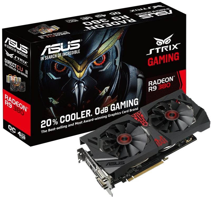 ASUS STRIX R9 380 DC2 OC 4 GB Graphics Card alza.sk