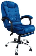 ECA BOSS with footrest, blue - Office Armchair