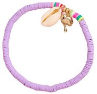 eCa B539 Leg bracelet with shell purple - Bracelet