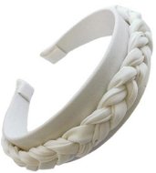 eCa O410 Headband with braid white - Headband