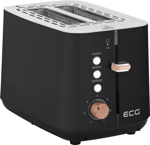 ECG ST 2768 Timber Black - Toaster - Main image