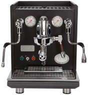 ECM Synchronika, black, dark walnut - Lever Coffee Machine