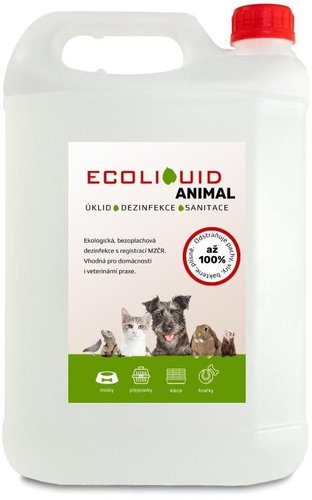 Ecoliquid ANIMAL Disinfection and cleaning supplies for pets, 10 l - Animal Disinfectant - Main image