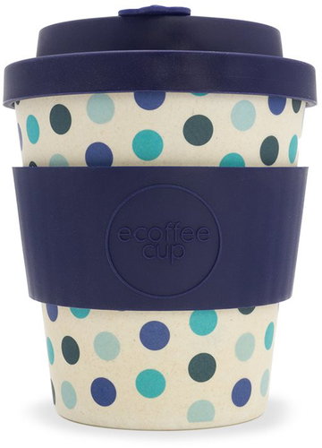 Ecoffee Blue Polka Dot, 240ml - Thermal Mug - Main image