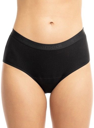 Ecomodi Menstrual panties black, high waist, suction class strong XS - Menstruation Underwear - Main image