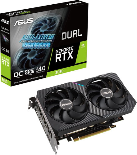 ASUS DUAL GeForce RTX 3060 O8G - Grafikkarte - Hauptbild