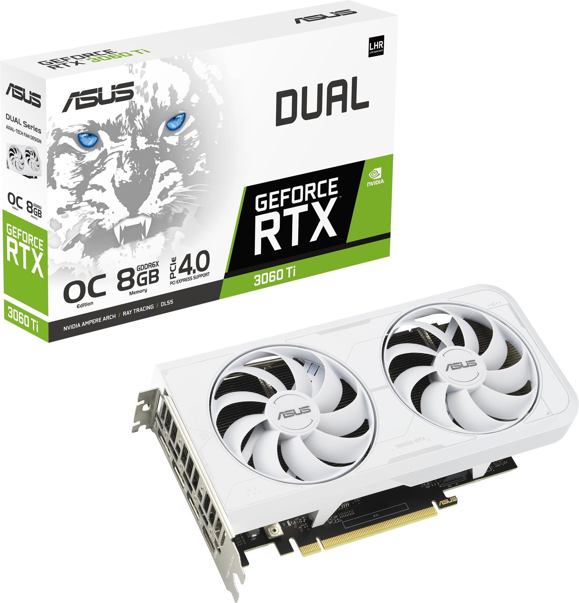 ASUS DUAL GeForce RTX 3060 Ti O8G White Graphics Card alza.sk